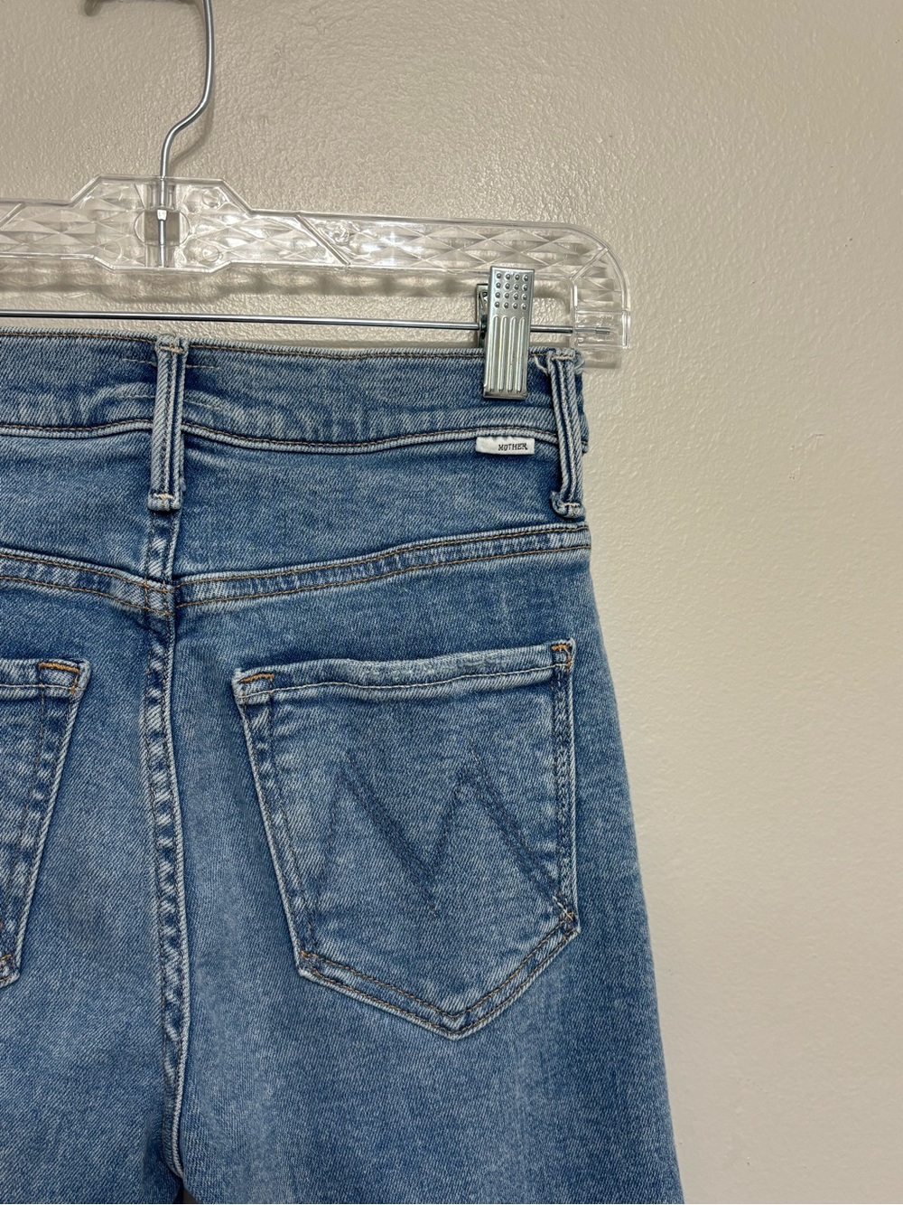 MOTHER Denim High Waisted Rascal Flood Jeans in Eye Of The Tiger Wash - Size 25 - Picture 10 of 10